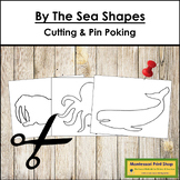 By The Sea Shapes - Cutting & Pin Poke - Scissor Practice
