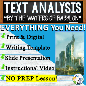 Preview of By the Waters of Babylon - Text Based Evidence - Text Analysis Essay Writing