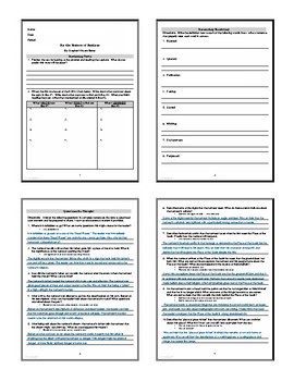 Lesson By The Waters Of Babylon Lesson Plan Worksheet Key Ppt