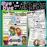 Bye bye les microbes ! Affiche en couleurs - Affiche à colorier