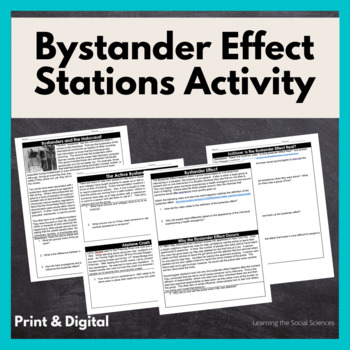 Preview of Bystander Effect Stations Activity: Print & Digital