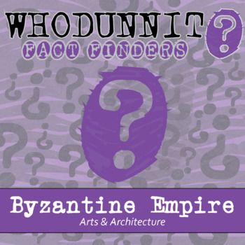 Preview of Byzantine Empire Arts & Architecture Whodunnit Activity - Printable & Digital