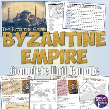 Preview of Byzantine Empire and Russia Unit Bundle: Map, Activities, Projects, Lessons