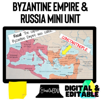 Preview of Byzantine Empire Byzantium Russia Unit Digital Resource Social Studies
