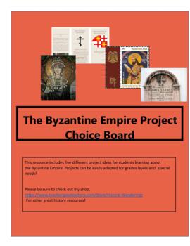 Preview of Byzantine Empire Choice Project Full Resources!