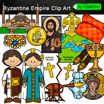 Preview of Byzantine Empire Clip Art/ History Clipart commercial use /Middle Ages Rome