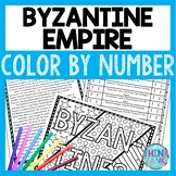 Byzantine Empire Color by Number, Reading Passage and Text