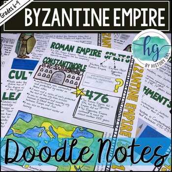 Preview of Byzantine Empire Doodle Notes