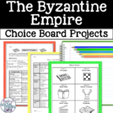 Byzantine Empire Emperors Constantine Justinian Theodora Choice Board Projects