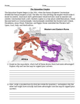 Preview of Byzantine Empire Handout