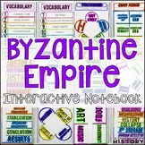 Byzantine Empire Interactive Notebook Graphic Organizers M