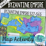 Byzantine Empire and Justinian I Map Activity (Print and Digital)