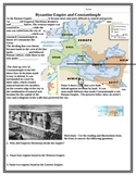 Byzantine Empire reading and map