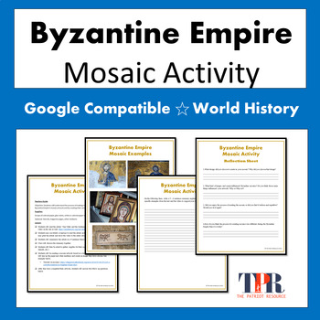 Preview of Byzantine Mosaic Art Activity (Google)