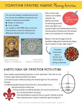 Byzantine Painted Mosaic Lesson Plan by Deep Space Sparkle | TpT