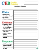 C.E.R. (Claim, Evidence, Response) Graphic Organizer