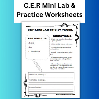 Preview of C.E.R Lab & Worksheets