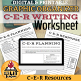 C-E-R Writing Graphic Organizer & Outline (Distance Learning)