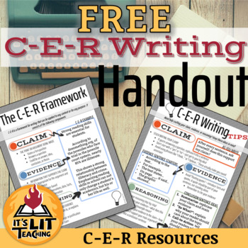 Preview of C-E-R Writing Student Handout FREEBIE