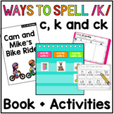 Phonics /K/ Sound Spelling Digraph -ck, c & k Practice Wor