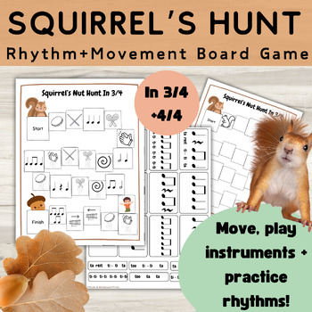 Preview of Squirrel Rhythm Game/Rhythm Practice/Musical Board Game/Music And Movement