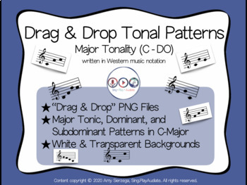 Preview of C-Major Tonal Patterns - Drag & Drop PNG files