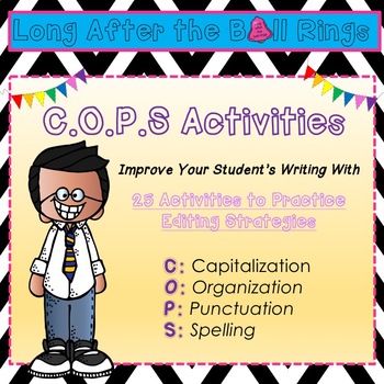 Preview of Writing Center: 25 No Prep Writing Activities (C.O.P.S editing)