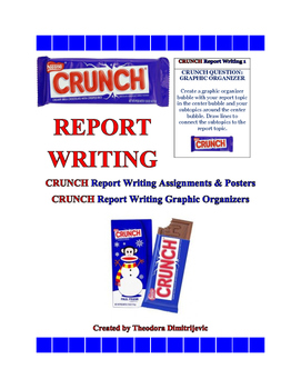 Preview of C.R.U.N.C.H.  Report Writing Assignments & Worksheets CCSS.ELA-Literacy.W.5.2