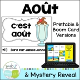 Août French August Reader Print & Digital Boom Card Myster
