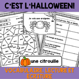 C'est l'Halloween: vocabulaire, lecture, écriture French H