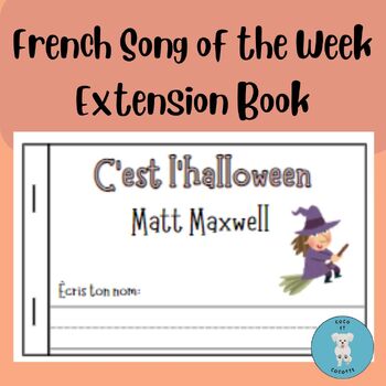 Preview of C'est l'halloween!  Matt Maxwell ** Extension Book and Flashcards