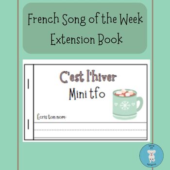 Preview of C'est l'hiver - Minitfo **Extension Book and Flashcards
