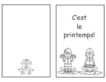 C'est le printemps! Livret by Journeys in Learning | TpT