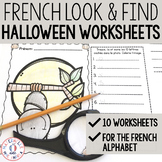 French Halloween Look & Find Reading and Writing Alphabet 