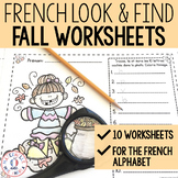 French Autumn Look & Find Reading and Writing Alphabet Pra