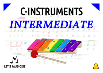 Preview of C-instruments Intermediate Method class resource: chime bars, bells, piano