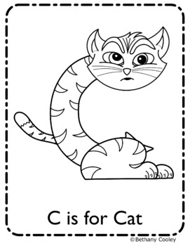 C is for Cat - Zoo-Alphabet (Zoo Phonics Inspired) Craft by Cooley ...