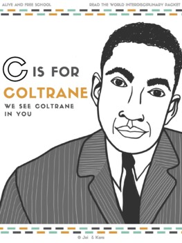 Preview of C is for Coltrane (John Coltrane) Early Elementary Changemakers Packet