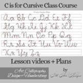 C is for Cursive Class Course | Workbook | Handmade | Vide