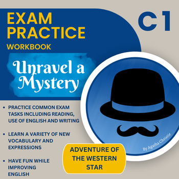Preview of C1 Agatha Christie Use of English and Reading writing practice workbook