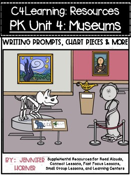 Preview of C4L Unit 4 Museums Supplemental Resources and Writing Prompts