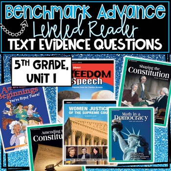 Preview of CA Benchmark Advance, Leveled Reader Companion Pages, 5th Grade, Unit 1 FREE