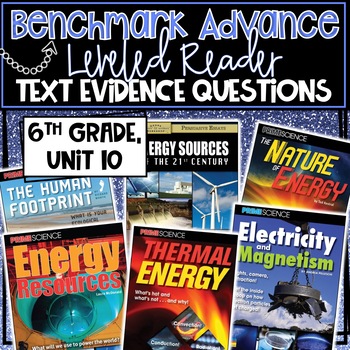 Preview of CA Benchmark Advance, Leveled Reader Companion Pages, 6th Grade, Unit 10!