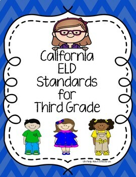 Preview of CA ELD Standards for Third Grade