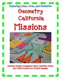 California MISSION Geometry ART|Distance Learning|Lines|Ar