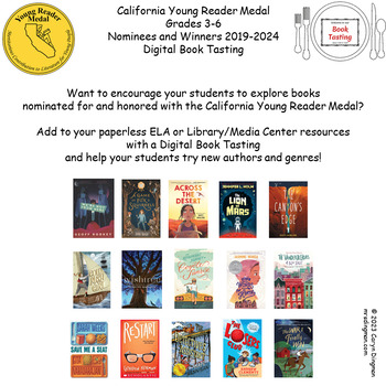 Preview of CA Young Reader Medal 2019-2024 Nominees and Winners Gr3-6 Digital Book Tasting
