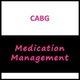 CABG Medication Management Sheet