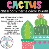 Cactus Classroom Theme Bundle