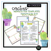 CACTUS Weekly Newsletter Templates!  40 Choices!