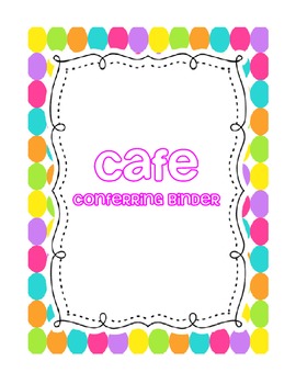 Preview of CAFE Conferring / Conference Binder -- Teacher Pensieve Polkadot Theme